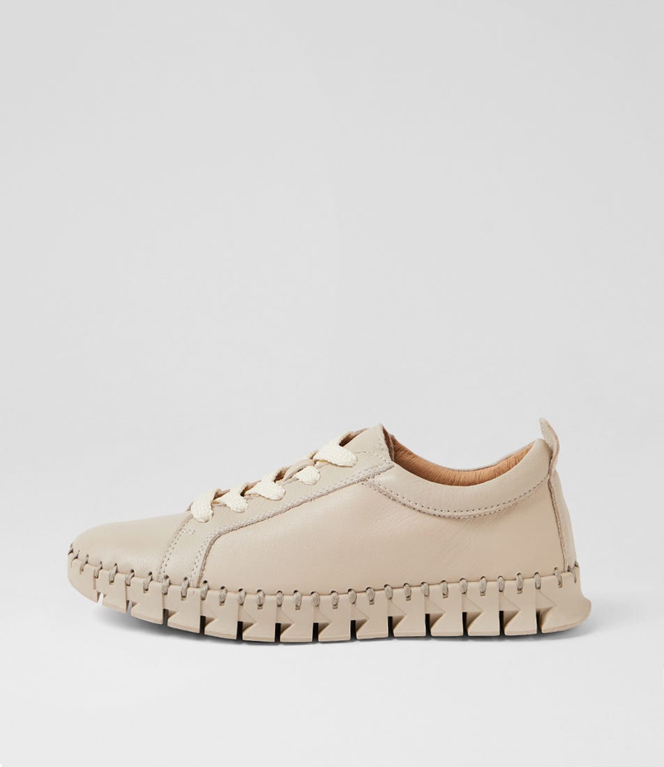 Bazie Almond Leather Sneakers