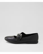 Briells Black Leather Mary Janes