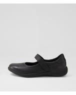 Easie D Black Leather Mary Janes