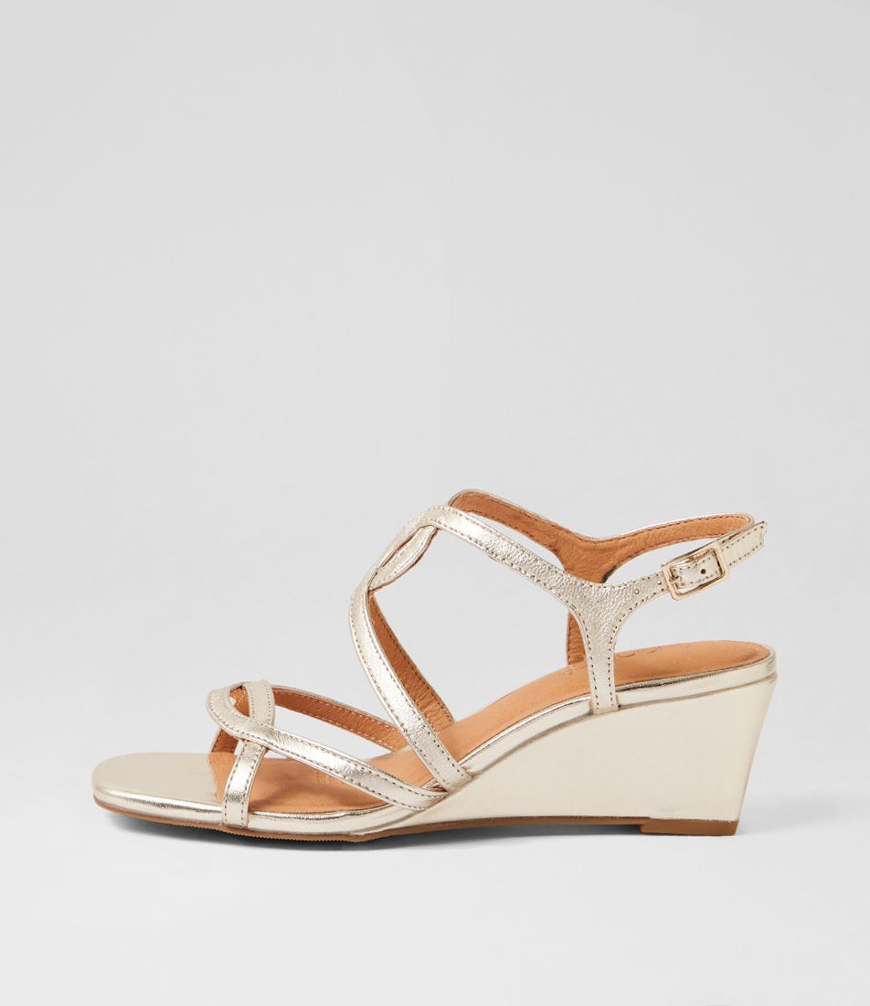 Larshi Platinum Leather Sandals