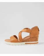 Amy Dark Tan Leather Sandals