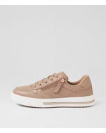 Animate Light Taupe Leather Sneakers