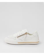 Animate White Leather Sneakers