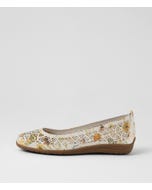 Carlinas Butterfly Multi Leather Flat Shoes