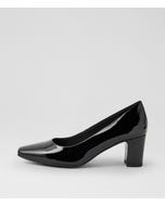 Jassine Black Patent Leather Heels