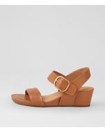 Skylier Dark Tan Leather Sandals