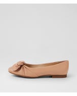 Ulrich D Dark Nude Leather Flat Shoes