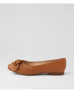 Ulrich D Dark Tan Leather Ballet Flats