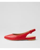 Fairy New Red Leather Slingbacks