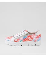 Elos Spring Bloom White Leather Sneakers