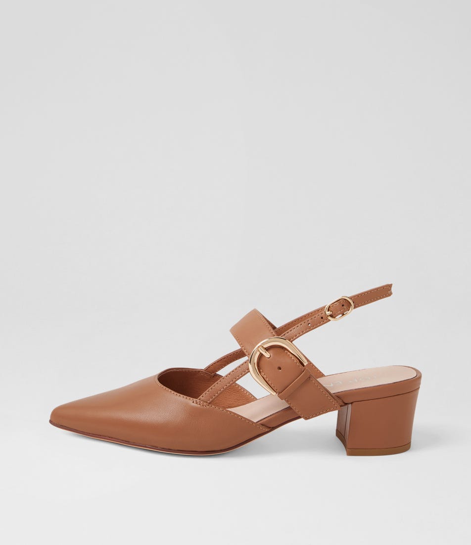 Asten Tan Leather Heels