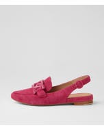 Favillas Fuchsia Suede Slingbacks