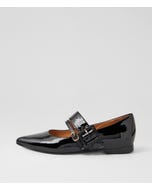 Yexa Black Patent Leather Mary Janes