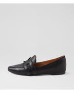 Salti Black Leather Loafers