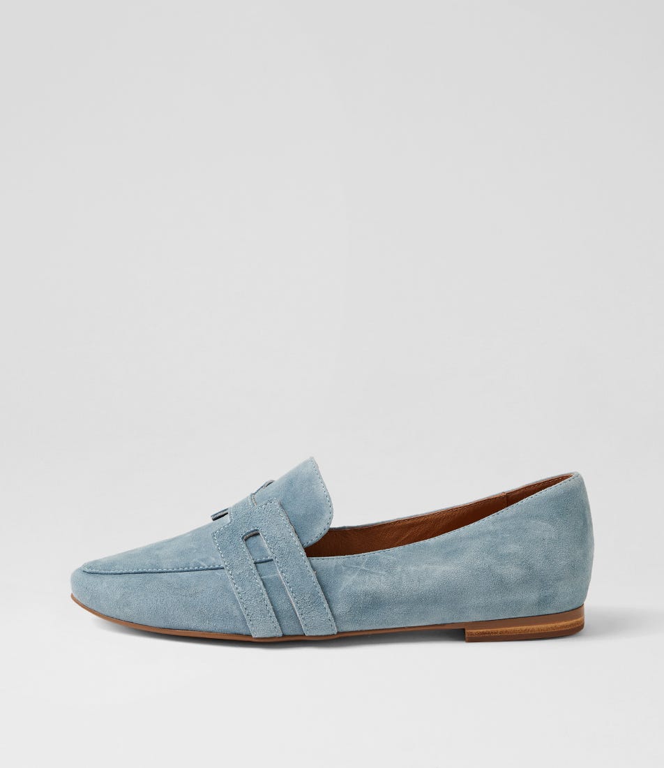 Salti Denim Suede Loafers
