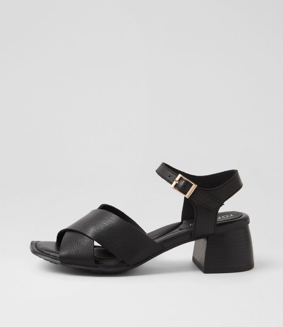 Finkley Black Leather Sandals