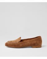 Pansha Nutmeg Natural Suede Loafers