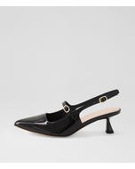 Vamalia Black Patent Leather Heels