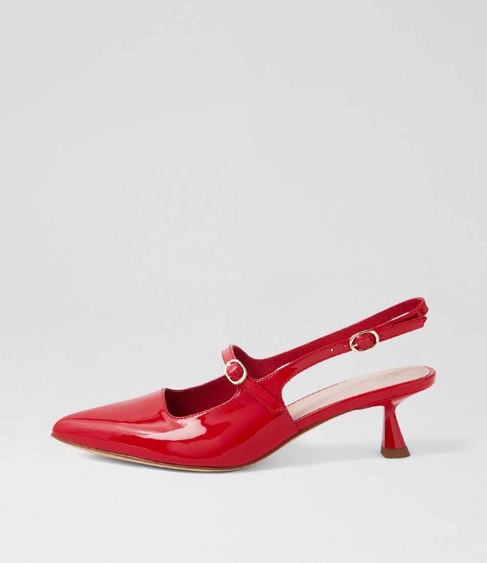 Vamalia New Red Patent Leather Heels