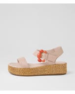 Zookies Nude Melon Leather Sandals