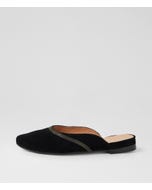 Flamess Black Suede Flats