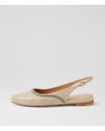 Follini Almond Leather Slingbacks