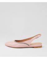 Follini New Pink Leather Flat Shoes