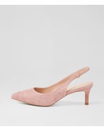 Conna Blush Suede Heels