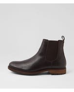 Bern Dark Brown Leather Chelsea Boots