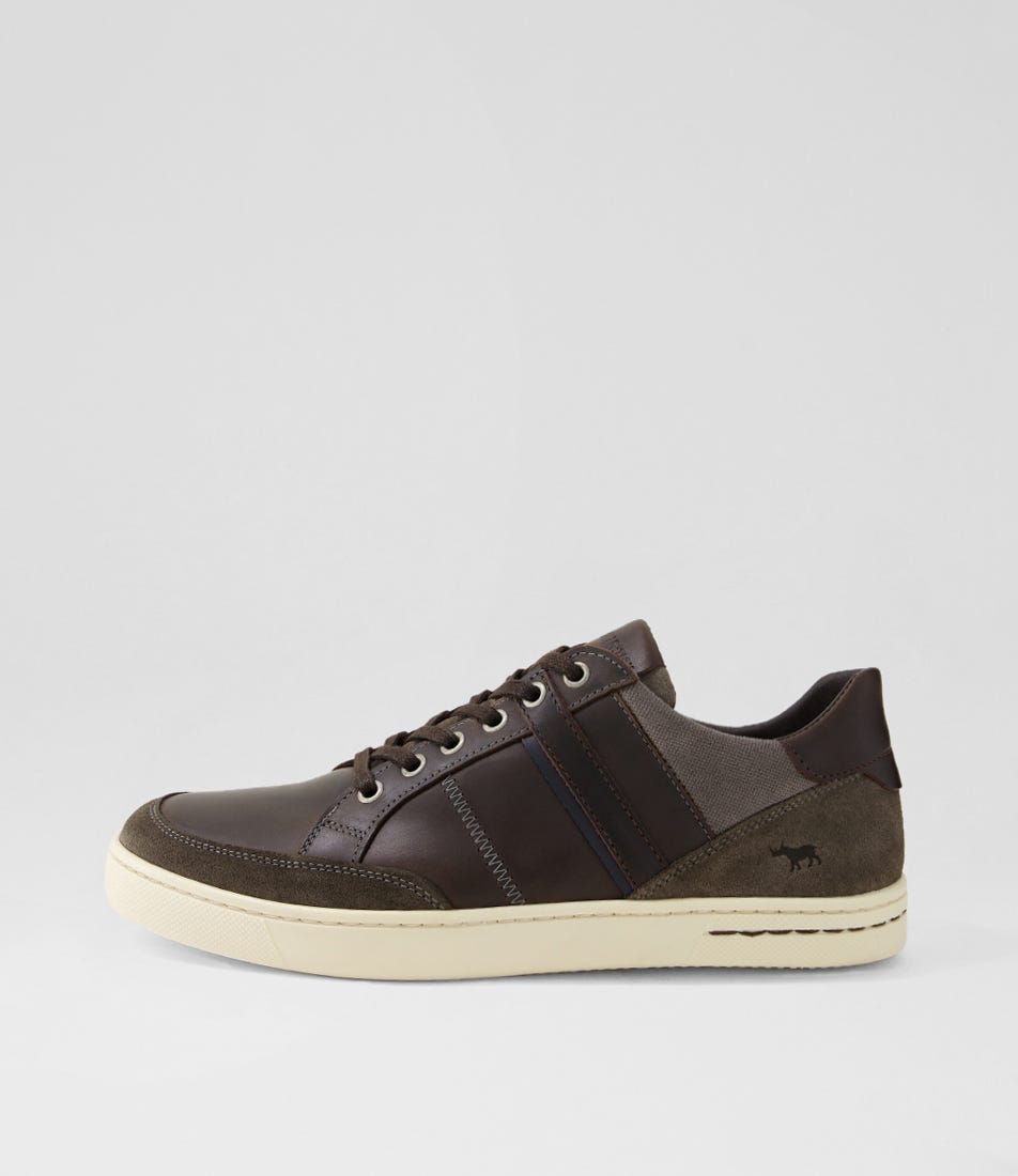 Bond Grey Leather Sneakers