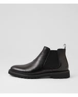 Earl Black Leather Chelsea Boots