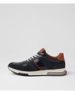 Falls Blue Leather Sneakers