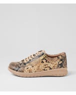 Solar Xf Black Caramel Snake Leather Sneakers