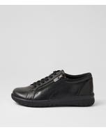 Solar Xf Black Leather Sneakers