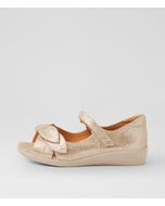 Disco W Camel Mix Leather Sandals