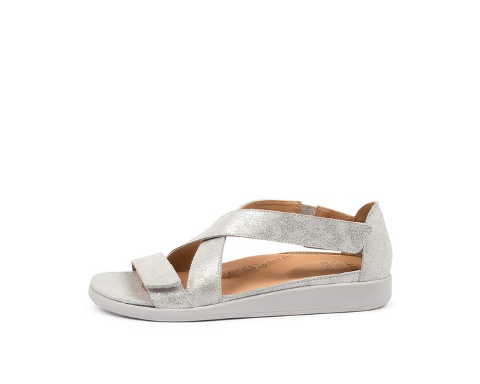 Issy Toes Issy W Silver Dusty Leath by Ziera