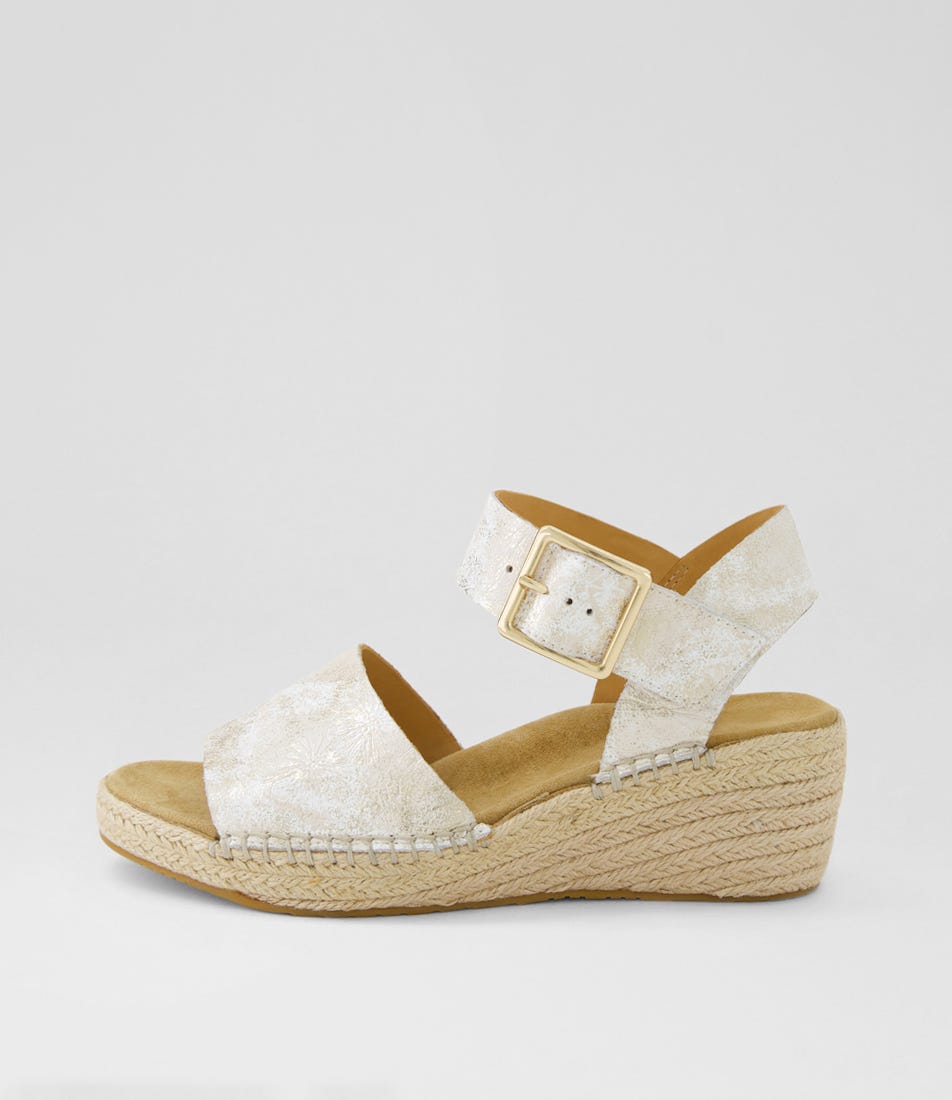 Kraig Xf Ivory Fireworks Leather Sandals