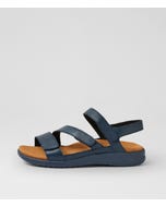 Boyde Xw Navy Leather Sandals