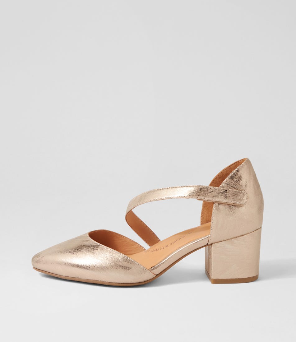Vilmos Xw Platino Scratch Leather Heels