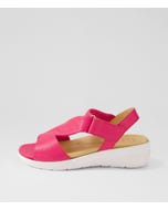 Nazly2 Xw Fuchsia Leather Sandals