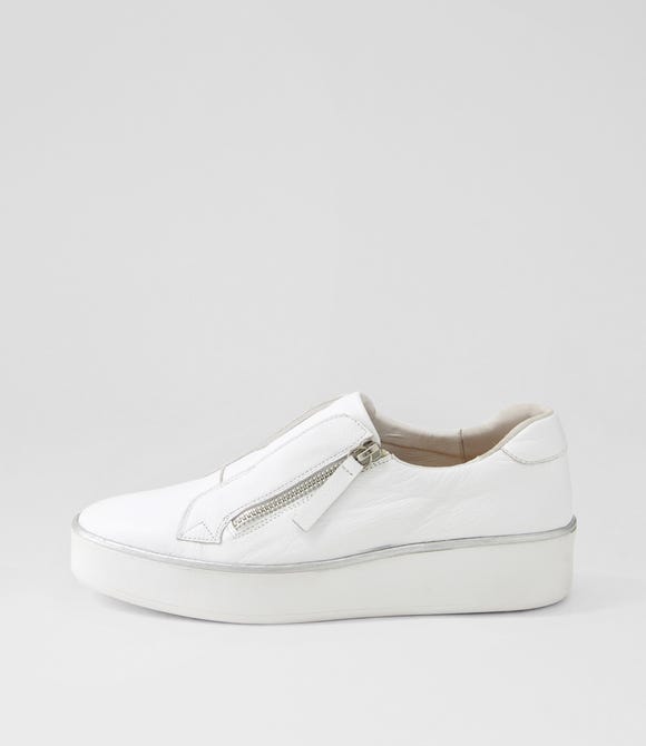 Zikta W White Leather Sneakers