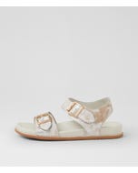 Hastice W Ivory Fireworks Leather Sandals
