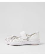 Sindis Xf White Leather Flat Shoes
