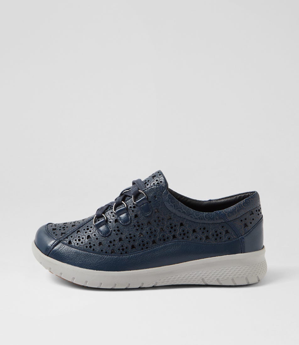 Sarmi Xf Navy Leather Sneakers