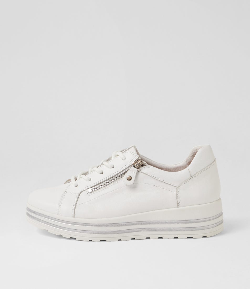 Vamra Xf White Leather Sneakers