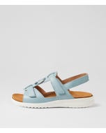 Brisa Xw Denim White Leather Sandals