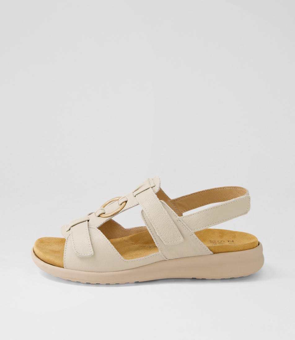 Brisa Xw Almond Leather Sandals