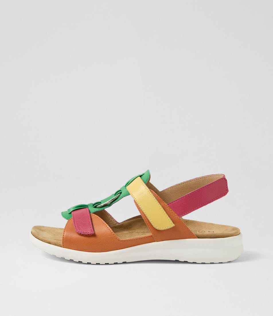 Brisa Xw Bright Multi Leather Sandals