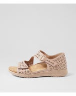 Bizza Xw Nude Almond Leather Sandals