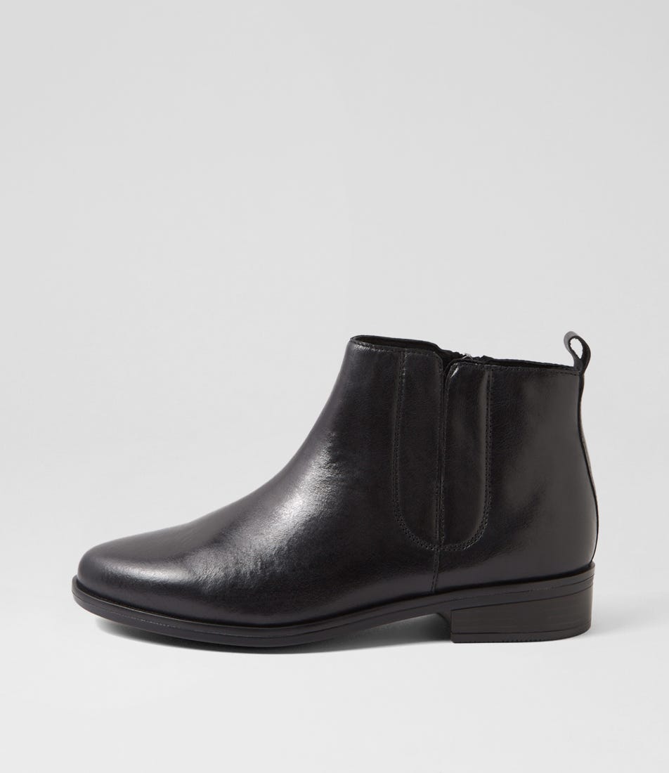 Sayeko Xf Black Leather Chelsea Boots